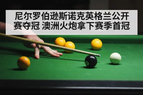 尼尔罗伯逊斯诺克英格兰公开赛夺冠 澳洲火炮拿下赛季首冠